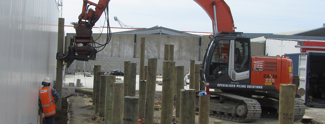 TTT Deep Pile Foundations being installed for a new commercial building.