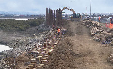 TTT Ground Improvement for State Highway 16 Causeway Upgrade in Auckland.